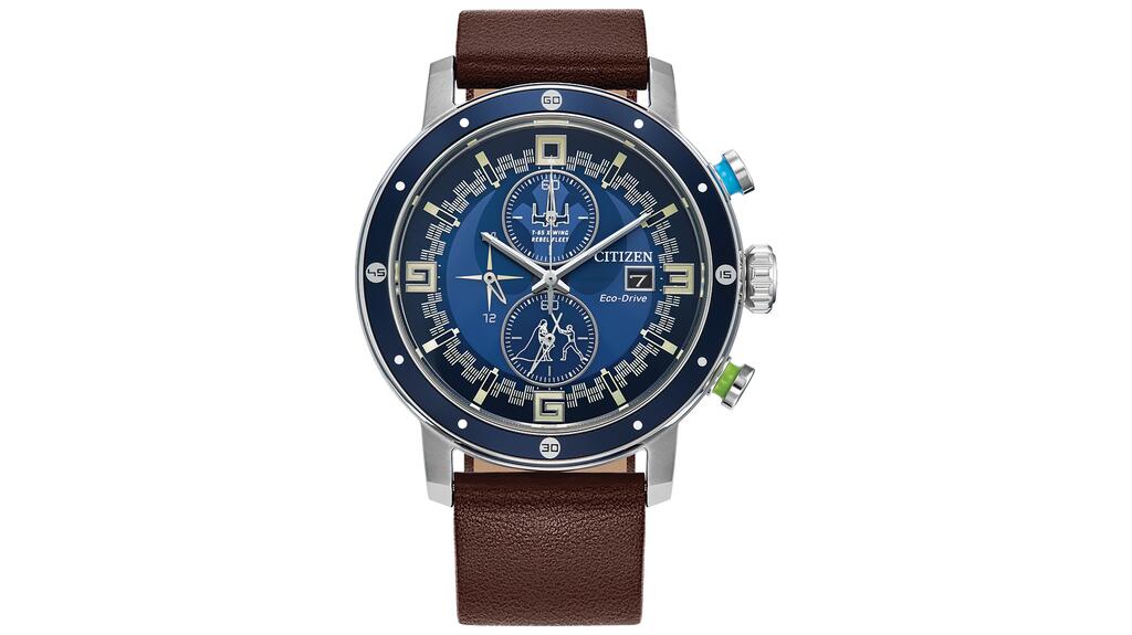 The Luke Skywalker watch features notable elements from the Star Wars franchise, like an X-wing starfighter and a hyperdrive. 20230228_7-Disney Citizen.jpg